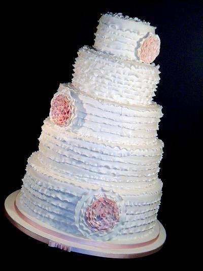 The Sugar Nursery - Mega Ruffle Wedding Cake - Cake by The Sugar Nursery - Cake Shop & Imaginarium