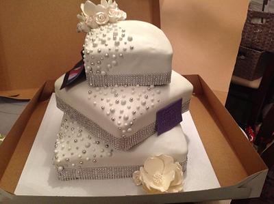 3 tier birthday cake - Cake by Raindrops