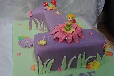Tinkerbell Number Cake - Cake by Bella's Little Cakery