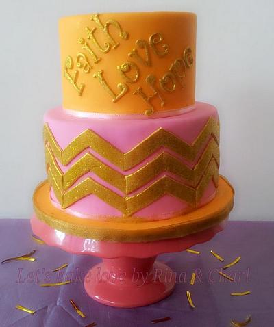 Faith.Love.Hope - Cake by Frosted Dreams 