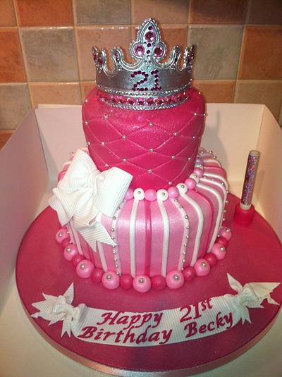 tiara cake - Cake by Donnajanecakes 