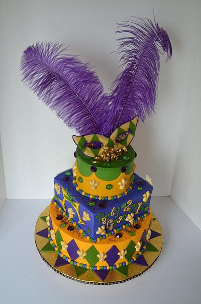 Party Gras 2012 - Cake by buttercreamdesigns