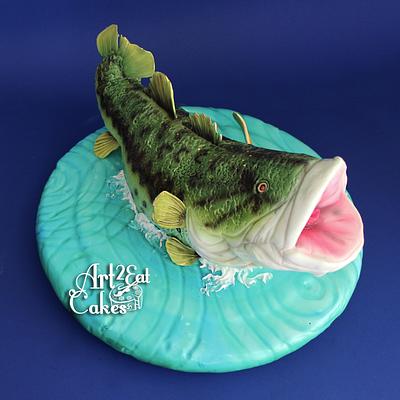 Big Bass Birthday - Cake by Heather -Art2Eat Cakes- Sherman