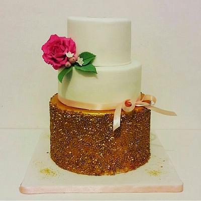 Gold cake - Cake by Sabrina Adamo 