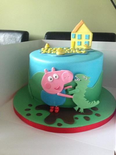 George Pig & Dinosaur  - Cake by Daniela