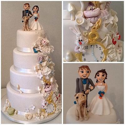 Alice in Wonderland Wedding Cake - Cake by Tickety Boo Cakes