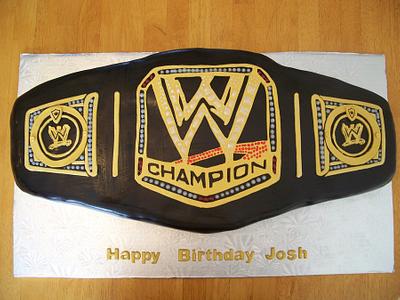 WWE Belt - Cake by Melissa D.
