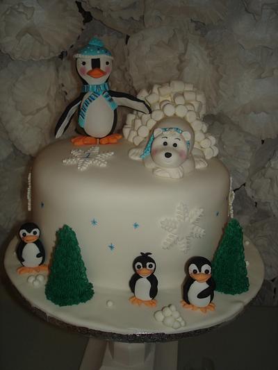 Winter Birthday - Cake by Shelly- Sweetened by Shelly