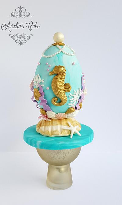 Under The Sea - Easter Faberge egg challenge by Bakerswood - Cake by Aurelia's Cake