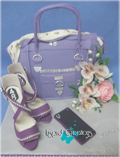 The sexy purple stilletto cake - Cake by Willene Clair Venter