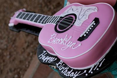 First guitar cake - Cake by Lily White's Party Cakes