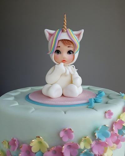 Baby girl-unicorn - Cake by Couture cakes by Olga