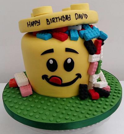 All edible Lego cake - Cake by Putty Cakes