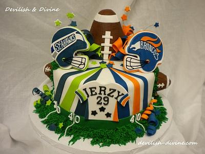 Football Cake - Cake by DevilishDivine