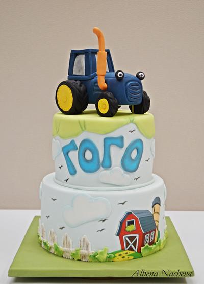 Tractor Birthday cake - Cake by benyna