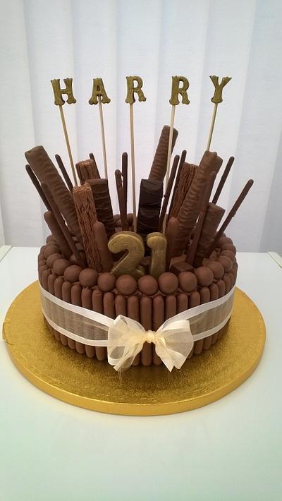 21st Birthday Chocolate Overload Cake - Cake by Combe Cakes