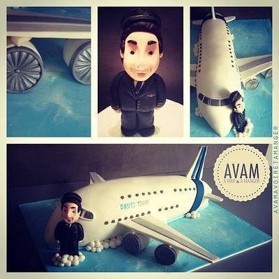 AVAM airplane cake - Cake by Lisa Abauzit