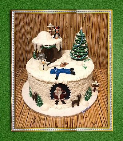Christmas with Family and Friends - CPC Christmas Collaboration - Cake by Felis Toporascu