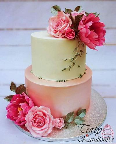 Romantic pink cake - Cake by Torty Katulienka