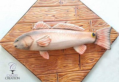 Red fish - Cake by Cakery Creation Liz Huber