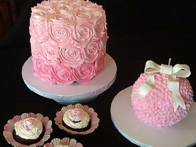Pink ombré cake - Cake by John Flannery