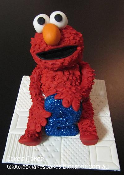 Elmo Cake topper - Cake by Jake's Cakes