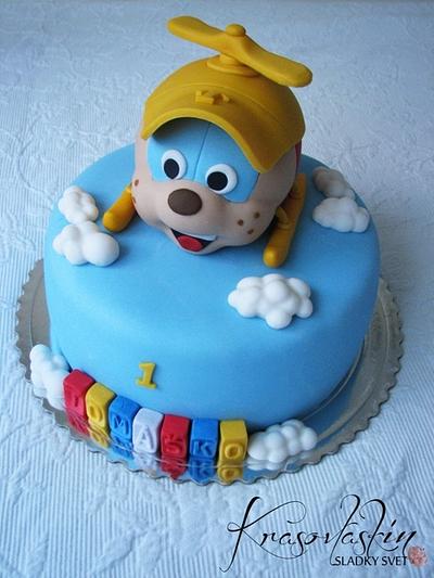 Cake with helicopter - Cake by cakesbykrasovlaska