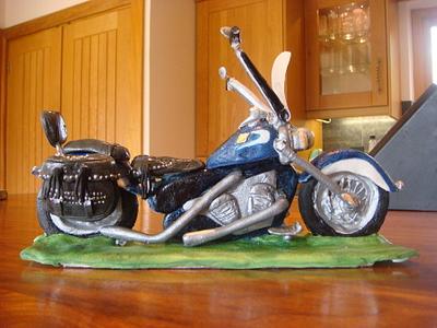 Harley Davidson Cake Topper for an 84 year old - 2010! - Cake by Fifi's Cakes