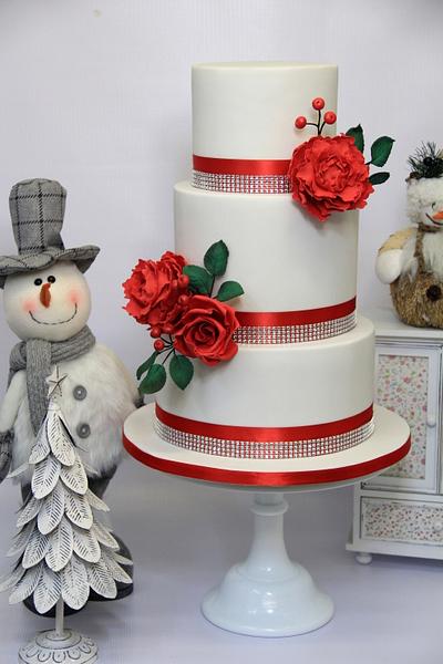 Christmas wedding cake - Cake by Cake Addict