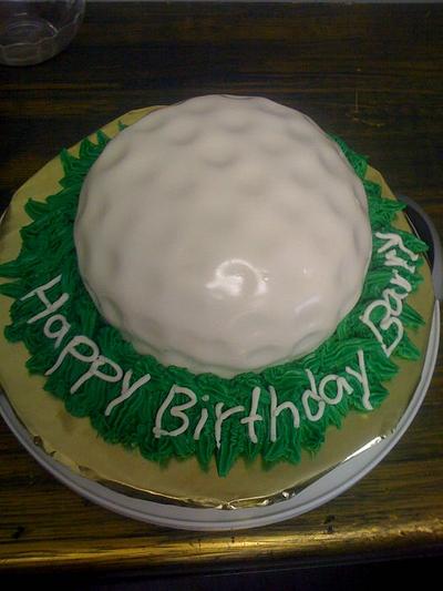 Golf Ball cake - Cake by Dana