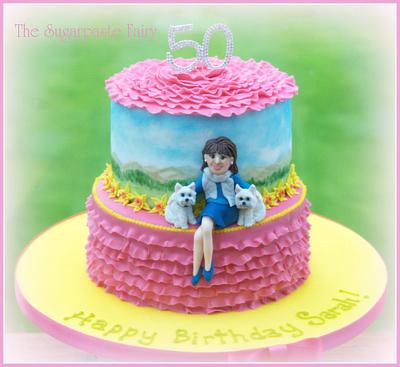 Sarah's 50th - Cake by The Sugarpaste Fairy