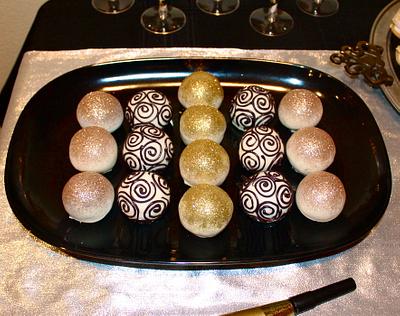 Sparkly Cake Balls  - Cake by Cuteology Cakes 
