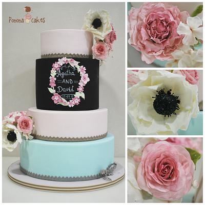 Super romantic wedding cake - Cake by Ponona Cakes - Elena Ballesteros