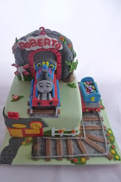 Thomas - Cake by cupcakeleen