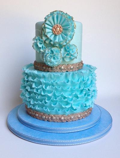 Pretty in Blue - Cake by couturecakesbyrose