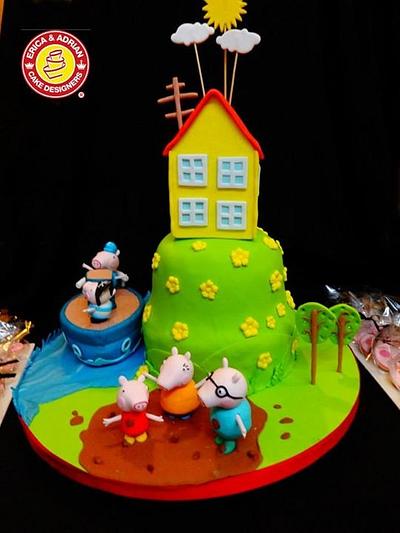 Peppa pig cake - Cake by Erica & Adrián C. Cakes