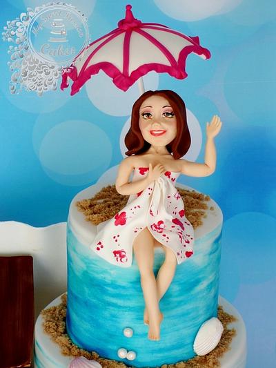 40th Birthday on Holiday - Cake by Beata Khoo