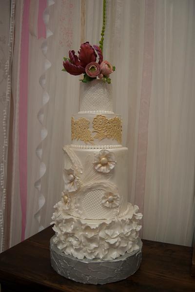 Wedding Cake II - Cake by canelaencasamadrid