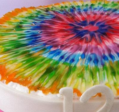 Tie Dye Birthday Cake - Cake by Sweet Scene Cakes