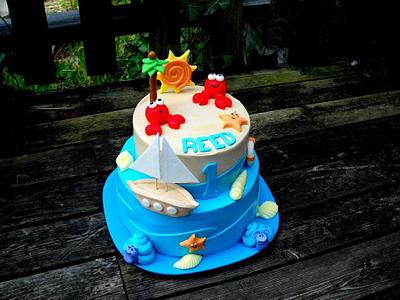summer cake - Cake by cheeky monkey cakes