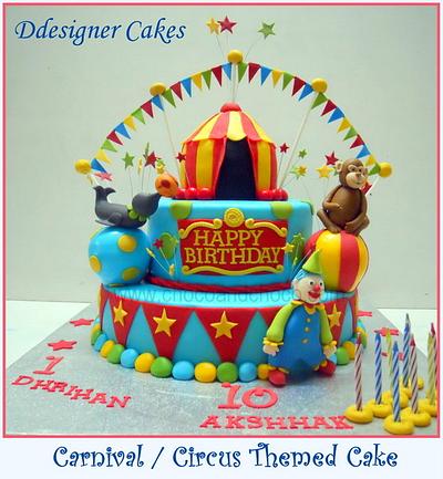 Carnival / Circus-Themed cake - Cake by D Cake Creations®