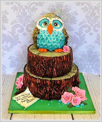 Owl cake - Cake by Agnieszka 
