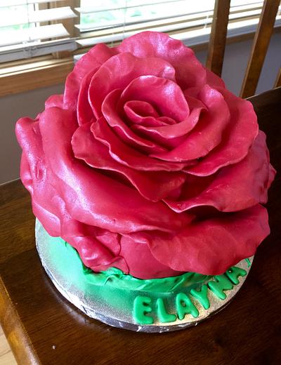 Red Rose cake - Cake by Cheryl Simons