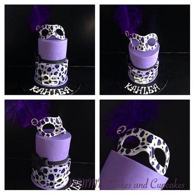 Leopard Print Masqeurade - Cake by Mmmm cakes and cupcakes
