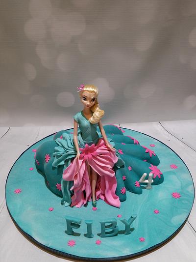 Elsa (Frozen Fever) - Cake by ~ CJ's Sweets ~
