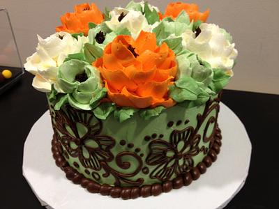 Buttercream patterns! - Cake by Whiteflowercake