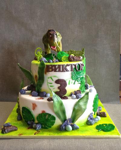 T-Rex Boy Cake - Cake by Doroty