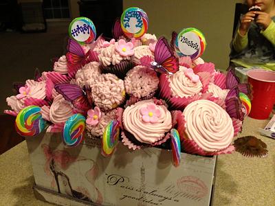 Cupcake birthday bouquet  - Cake by Sugared Tiers 