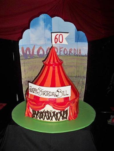 Big top tent cake , circus tent cake - Cake by elisabethscakes
