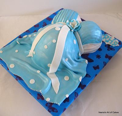 Pregnany Belly Cake  - Cake by Veenas Art of Cakes 